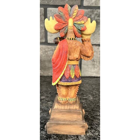 Enesco Moose Creek Crossing “Big Chief Smoke Alot” 1997 Musical Moose #282278 - Picture 4 of 7